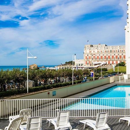 Superbe Studio Face A La Mer Acces Direct Plage Biarritz Kültér fotó