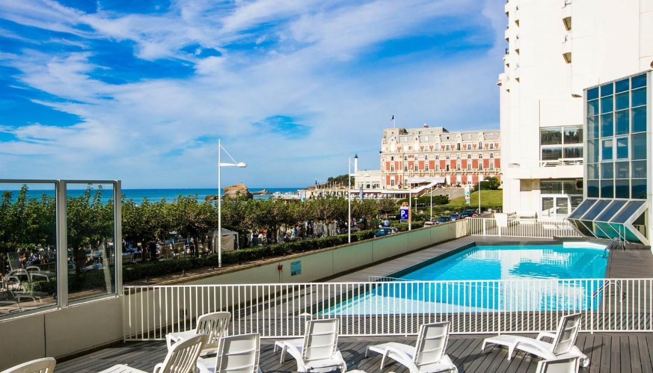 Superbe Studio Face A La Mer Acces Direct Plage Biarritz Kültér fotó